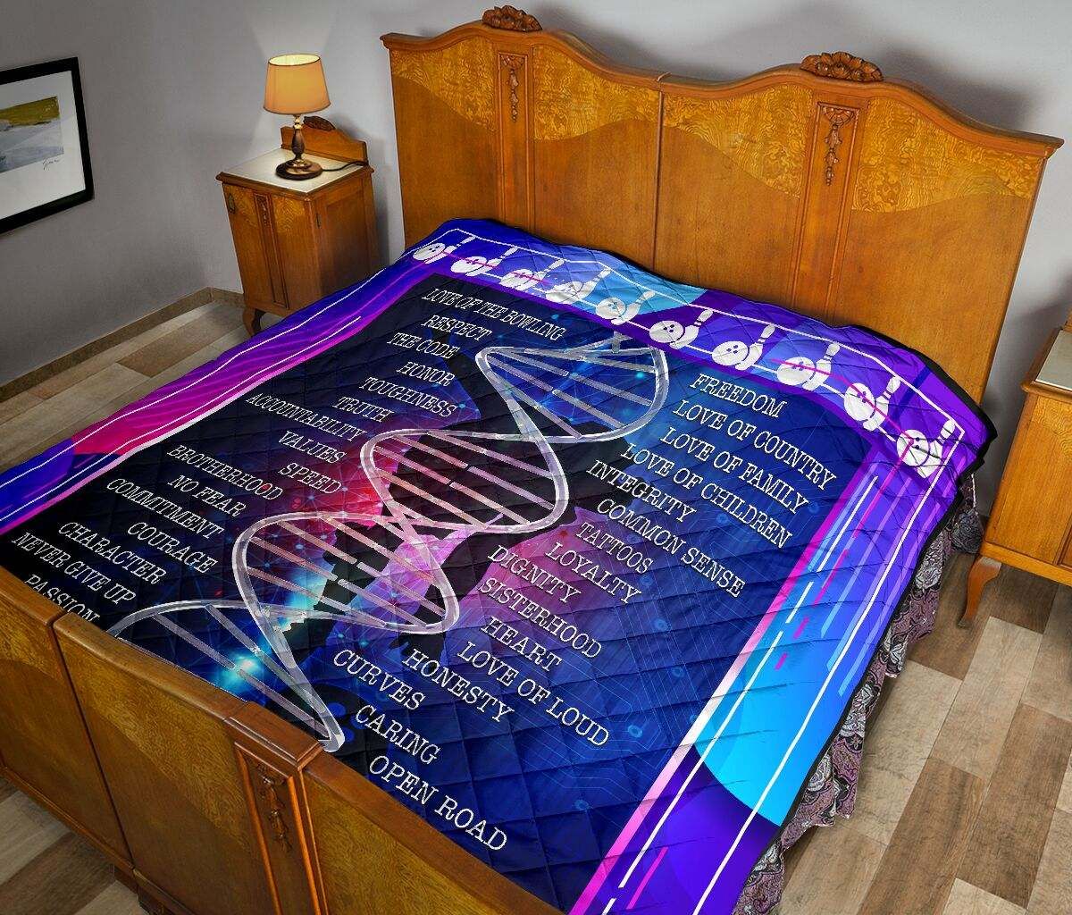 IT’S MY DNA – BOWLING QUILT DHC281111384DD