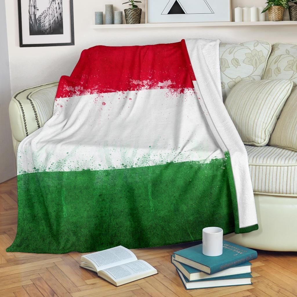 Italian Flag Bandana Sherpa Fleece Blanket