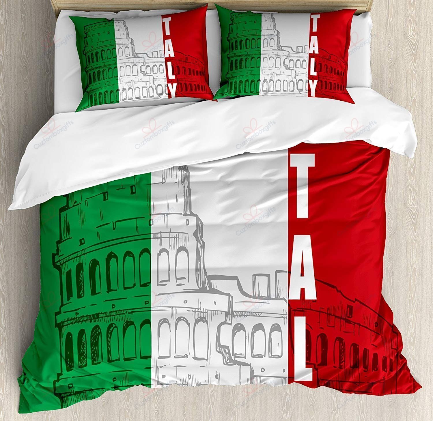Italian Flag Bedding Set