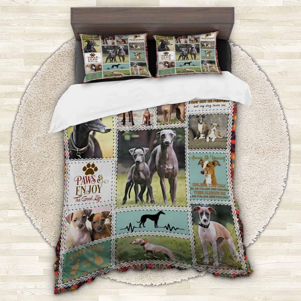 Italian Greyhound Enjoy Bedding Set