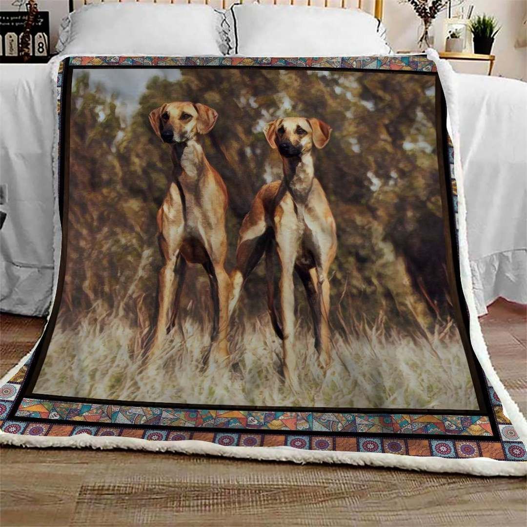 Italian Greyhound Friend Sherpa Fleece Blanket