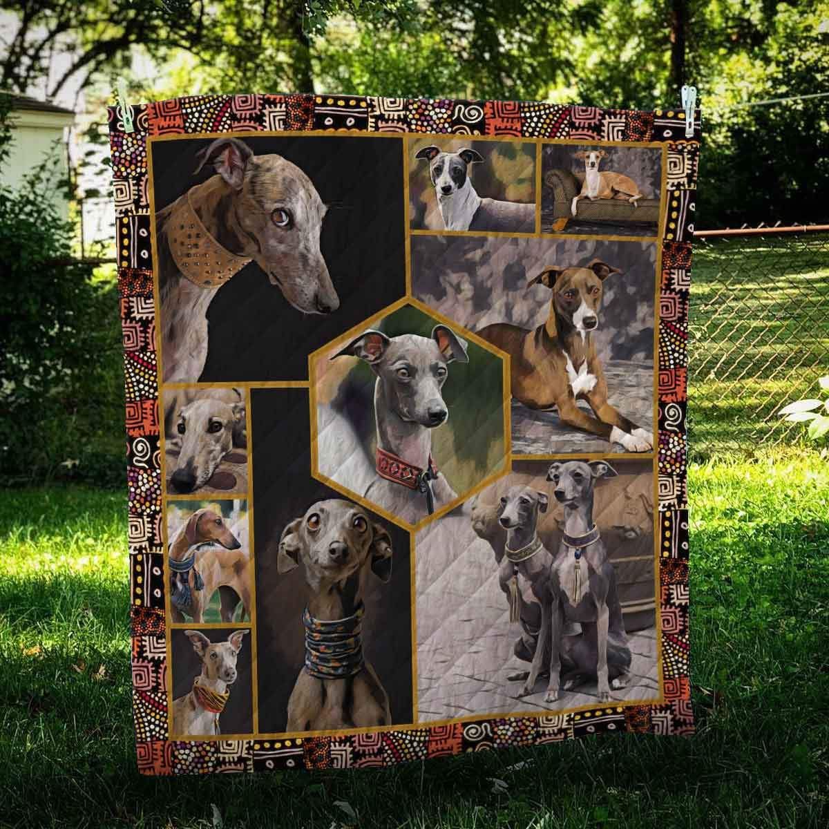 Italian Greyhound Vintage Quilt Blanket Dhc09122008Dd