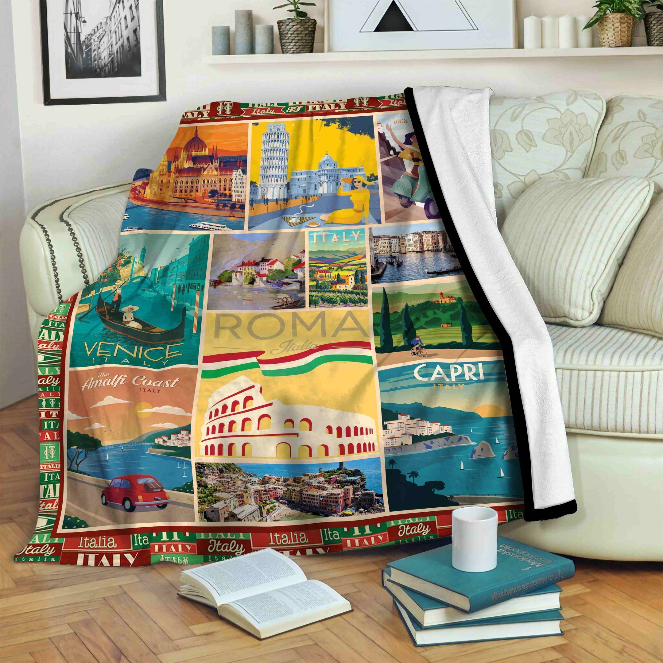 Italy Fleece Blanket