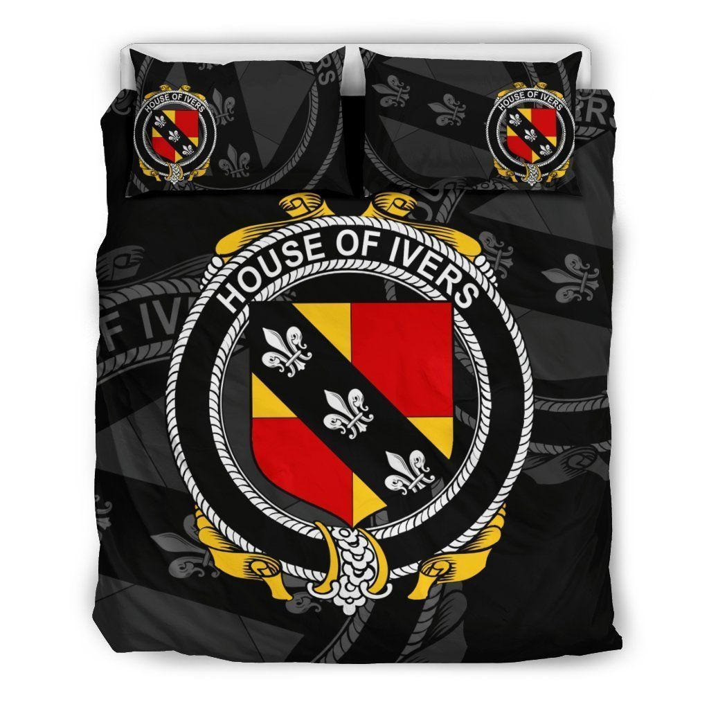 Ivers Family Crest Shamrock Bedding Set