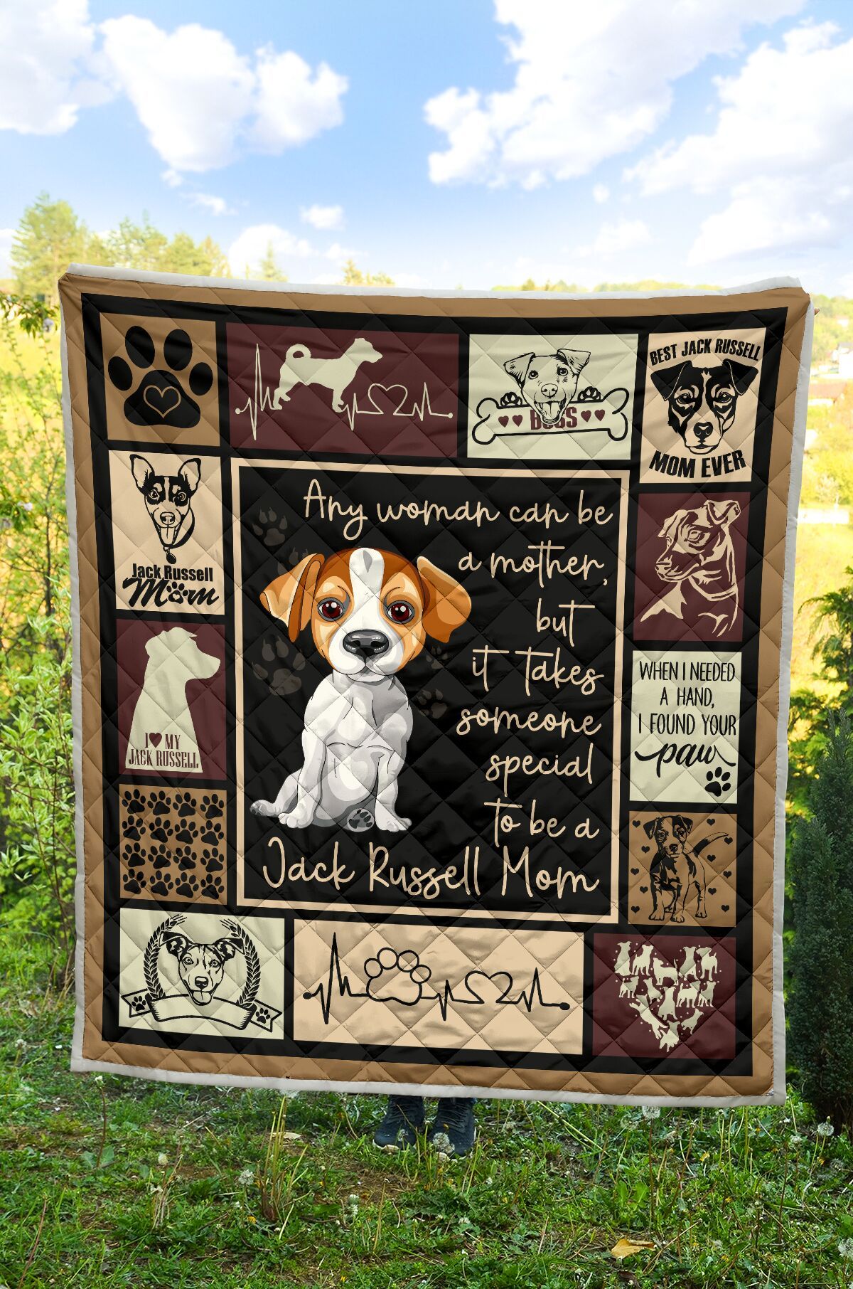 Jack Russel Russel Mom Quilt Blanket DHC31121307TD