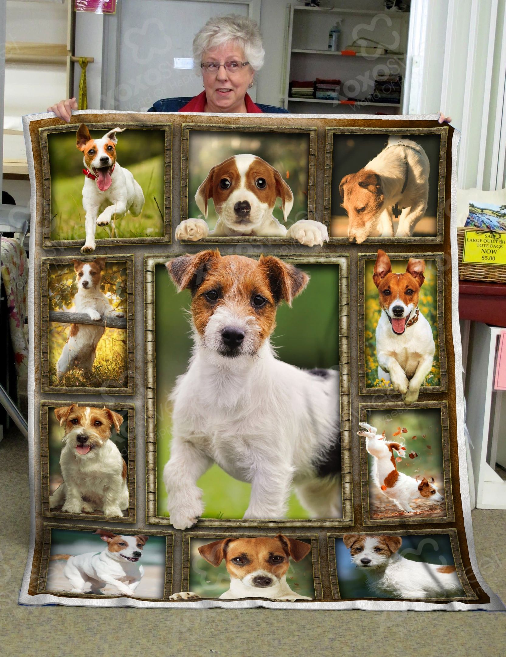 Jack Russel Terrier Quilt Blanket DHC13124063VT