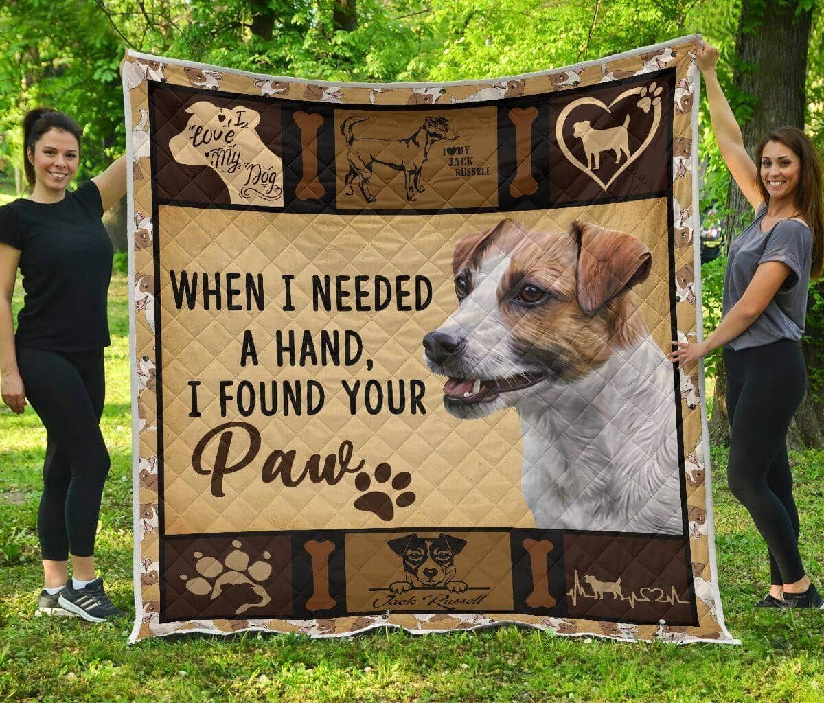Jack Russell I Can Control My Dog Quilt Blanket DHC3112785TD