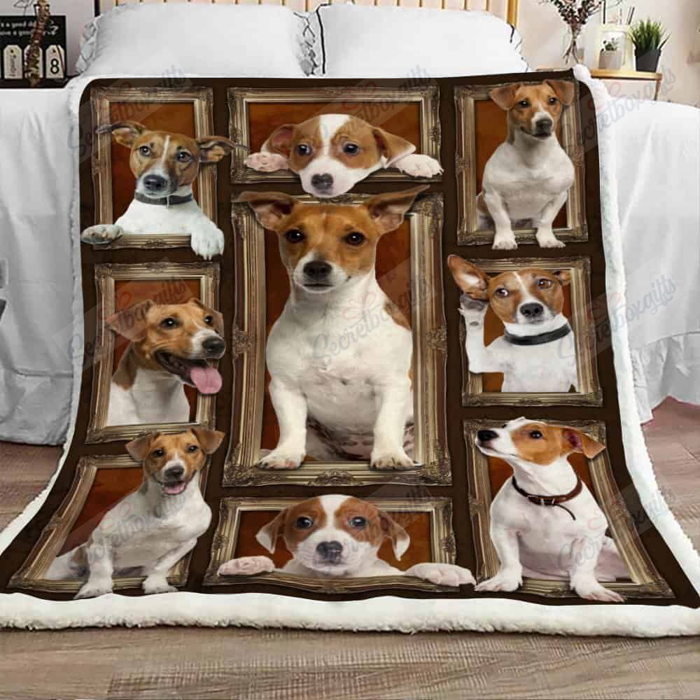 Jack Russell Terrier Dog Fleece Blanket