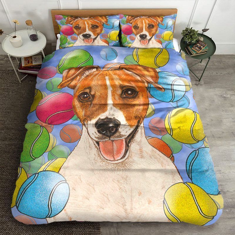 Jack Russell Terrier Tennis Bedding Set