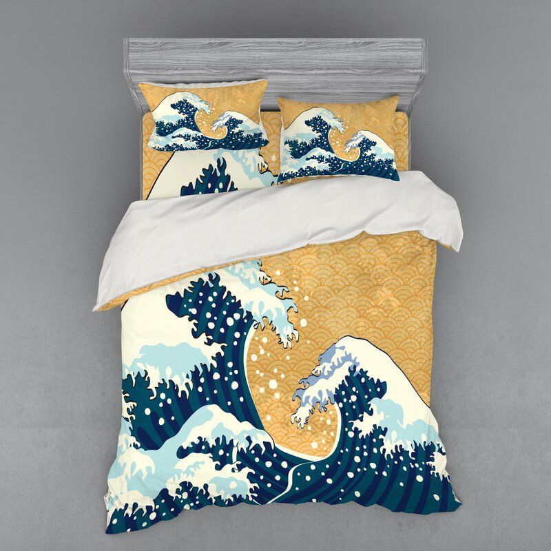 Japanese Wave Bedding Set