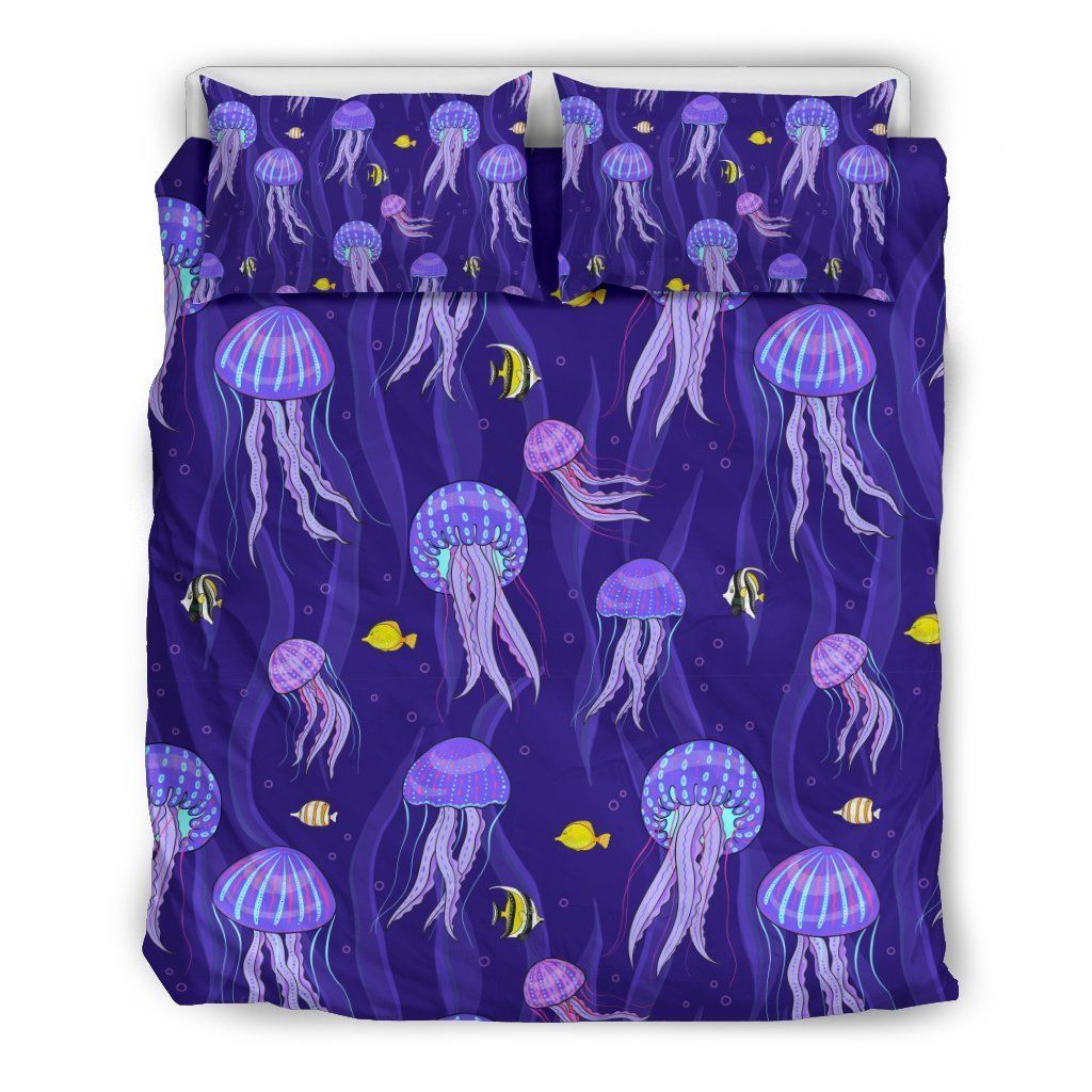 Jellyfish Cartoon Cool Design Comfortable Bedding Set