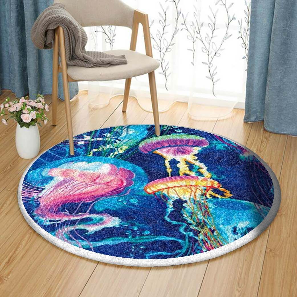 Jellyfish Round Carpet