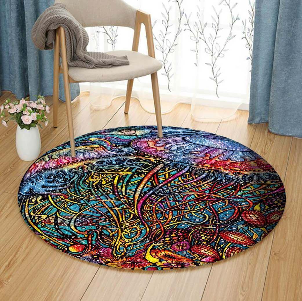 Jellyfish Round Carpet