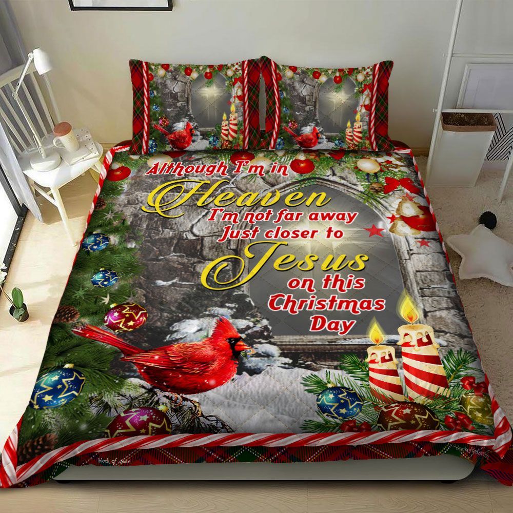 Jesus Cardinal Christmas Bedding Set