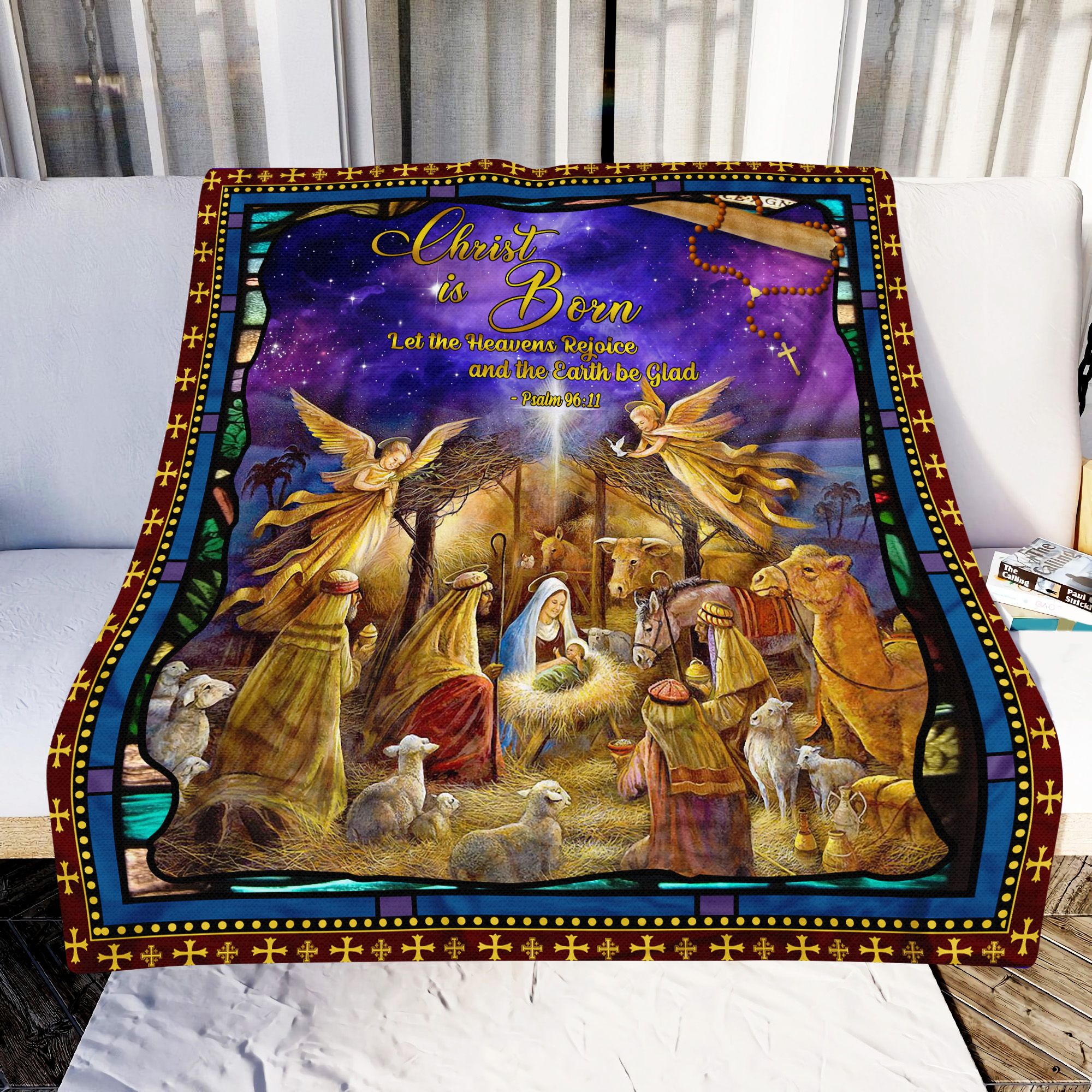 Jesus Christ Is Born Fleece Blanket