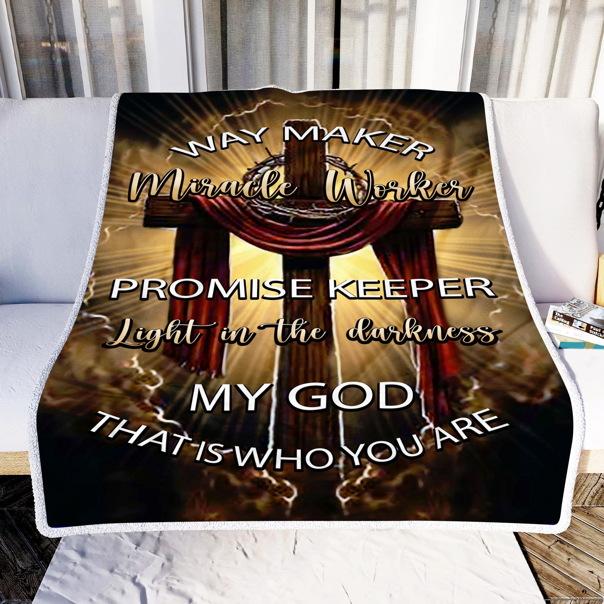 Jesus Christ. My God That Is Who You Are Sherpa Fleece Blanket