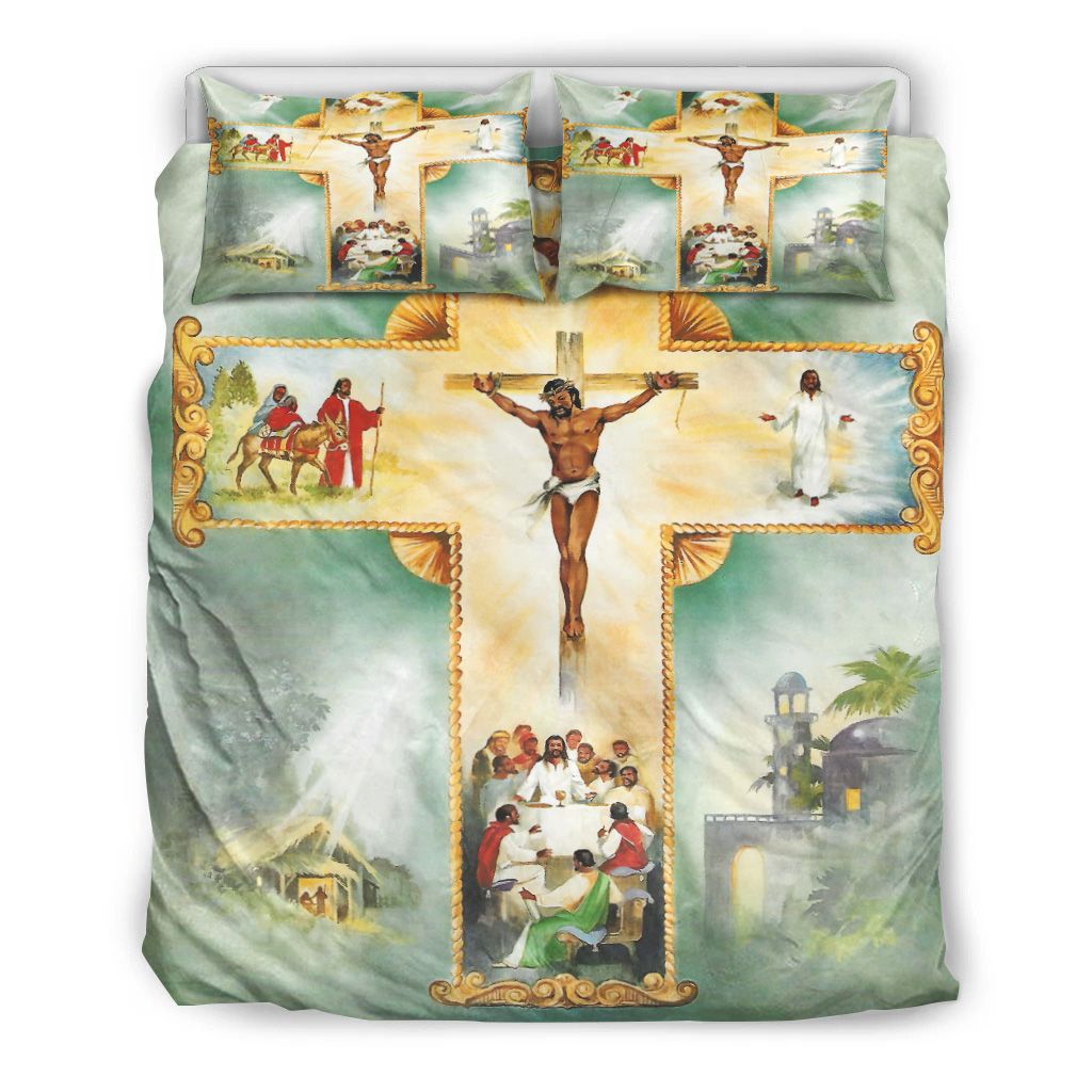 Jesus Cross Bedding Set