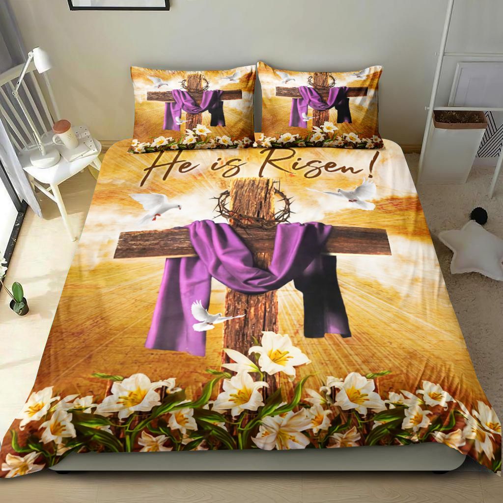 Jesus He Is Risen Bedding Set