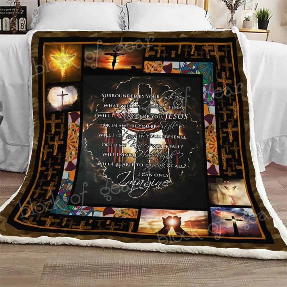 Jesus In My Heart Fleece Blanket