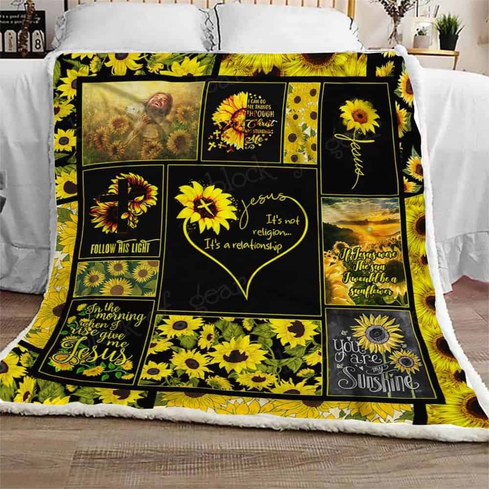 Jesus Is My Sunshine Fleece Blanket