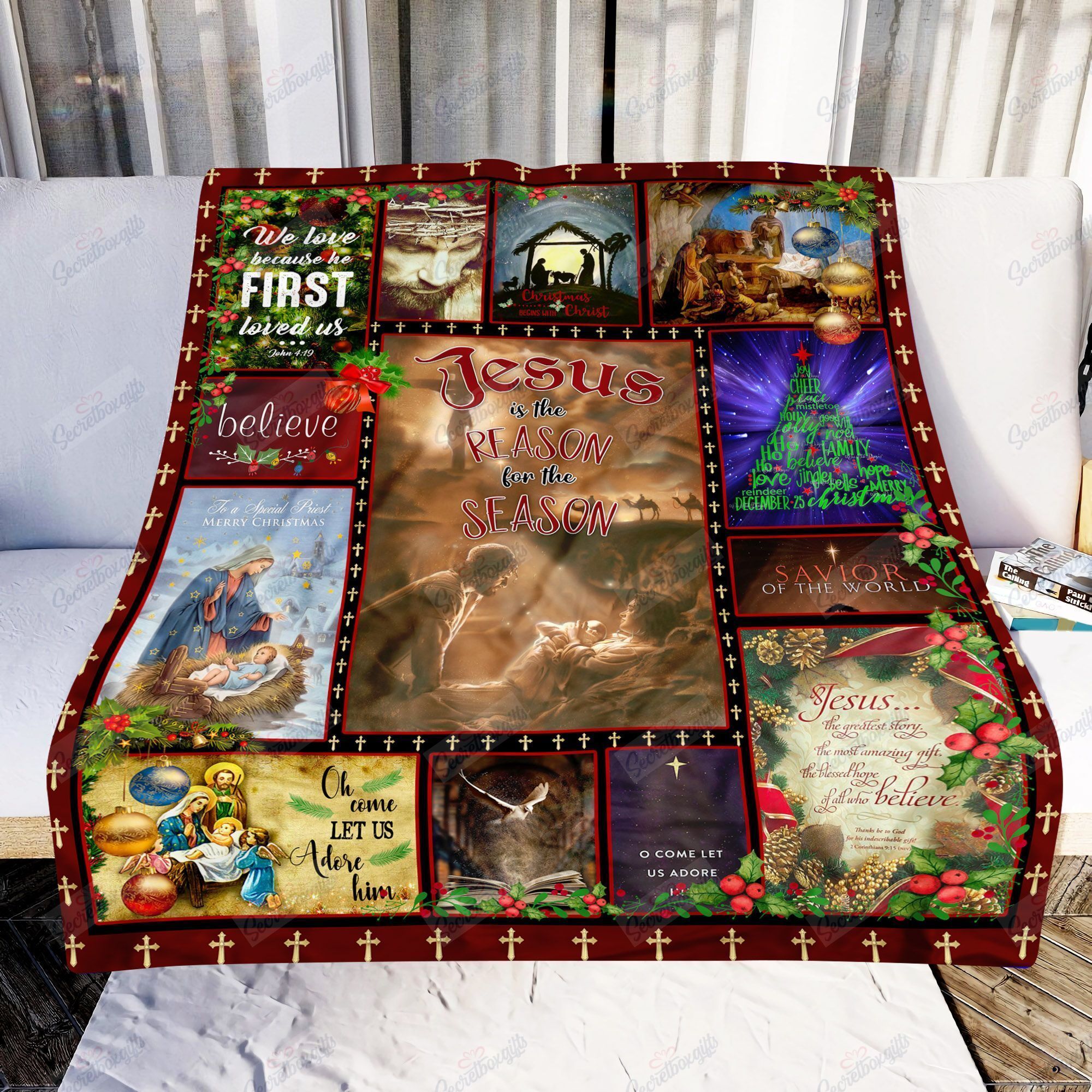 Jesus Is The Reason For The Season Fleece Blanket