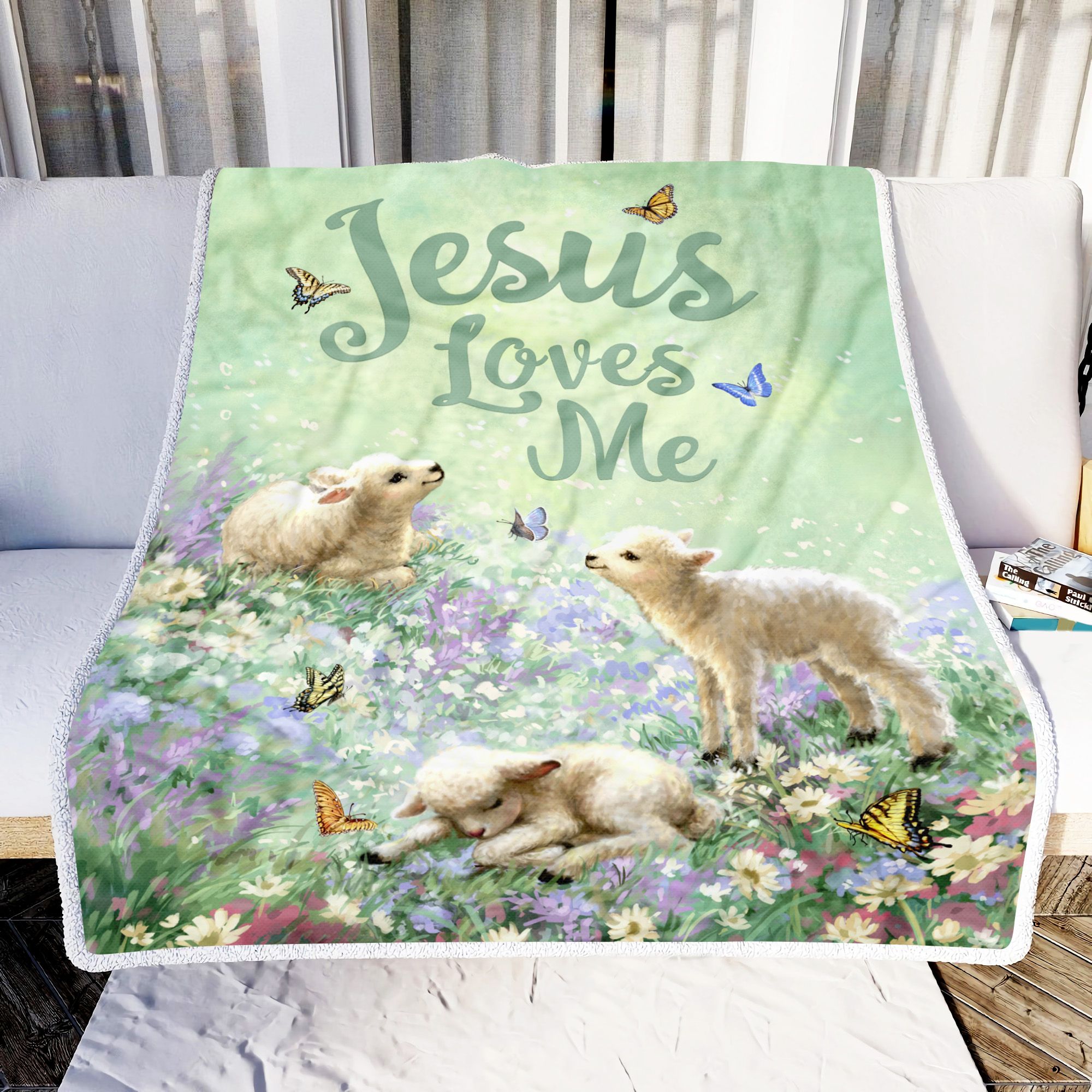 Jesus Love Me Fleece Blanket