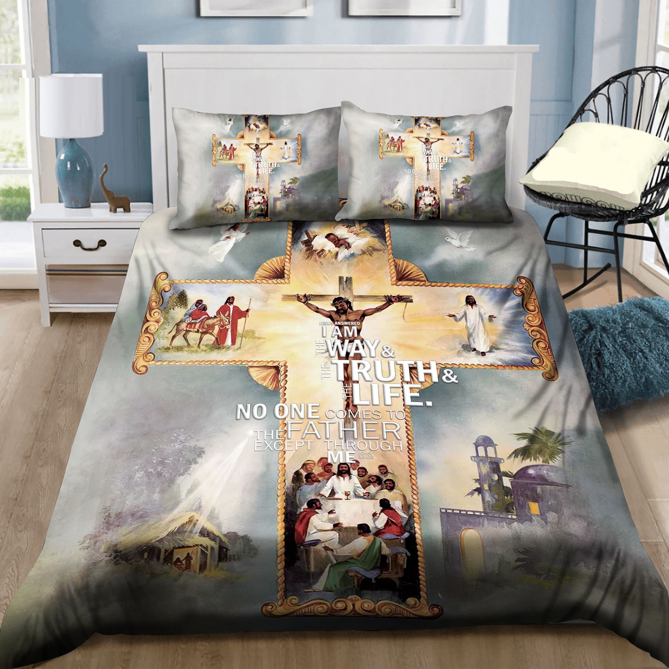 Jesus The Way The Truth And The Life Bedding Set