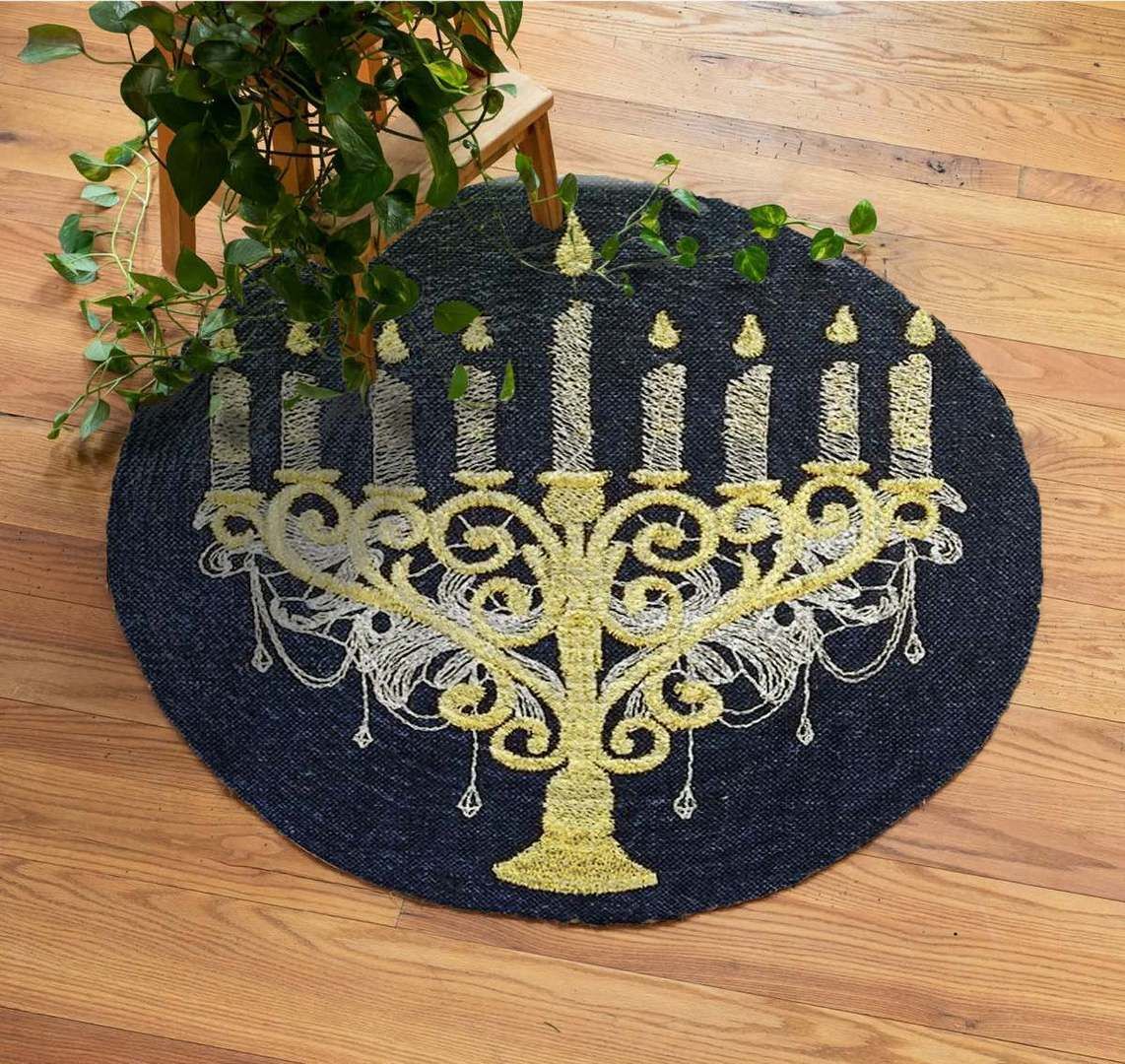 Jewish Round Carpet