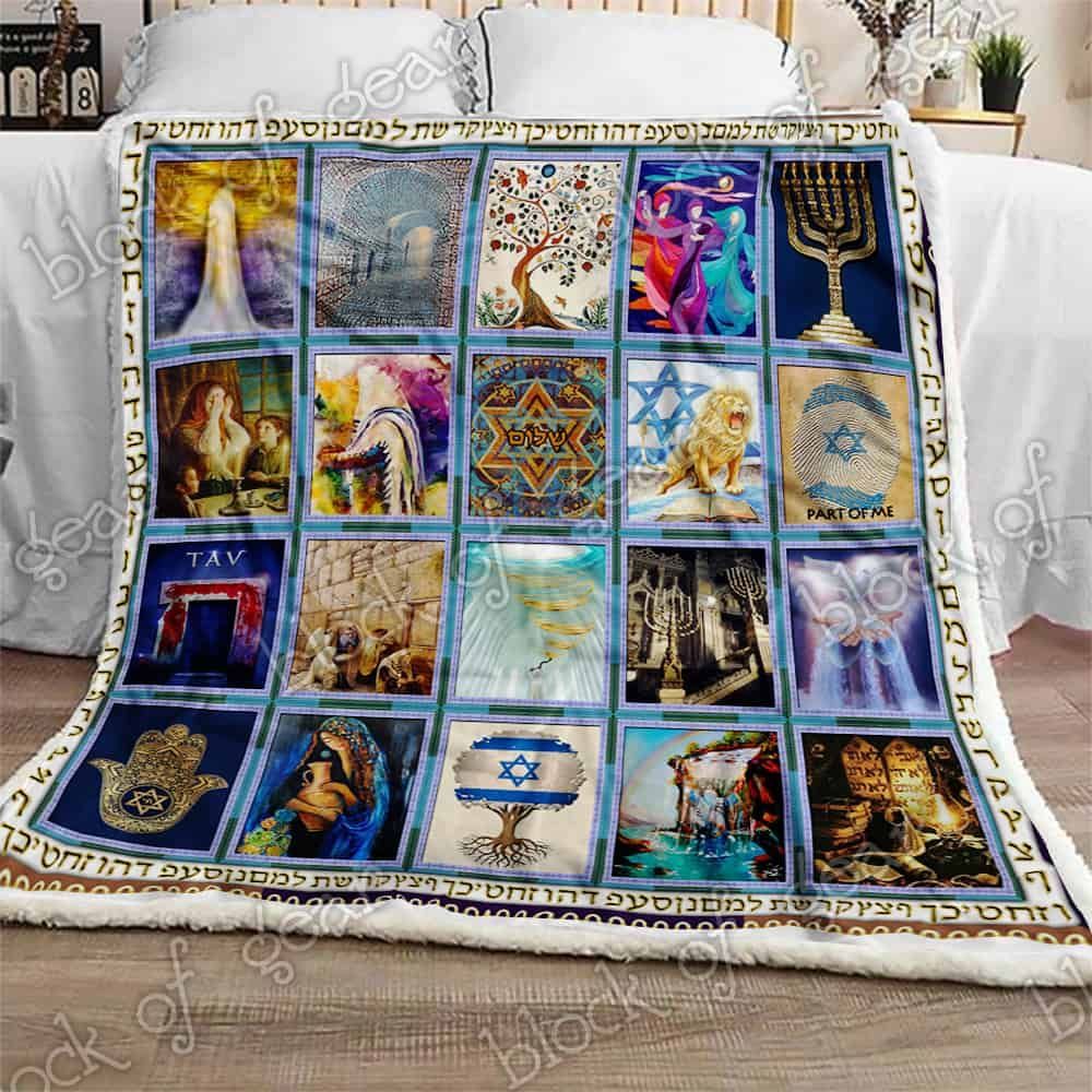 Jewish Culture Fleece Blanket