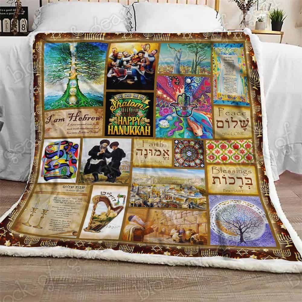 Jewish Culture Fleece Blanket