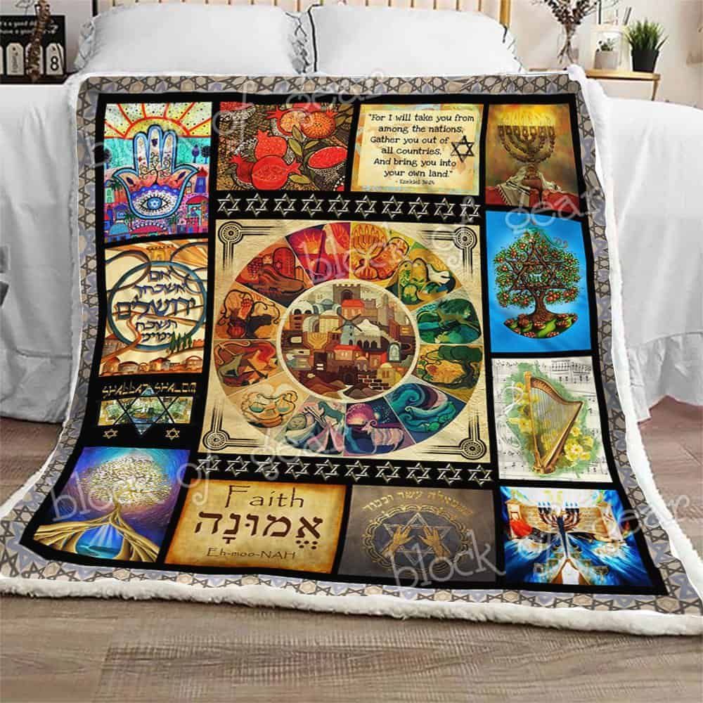 Jewish Culture Fleece Blanket