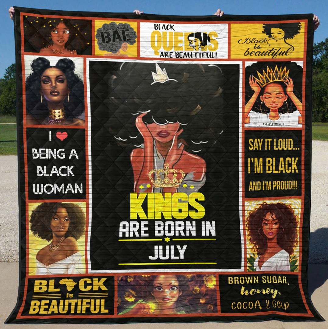 July Black Women LI110701A TBG Quilt Blanket