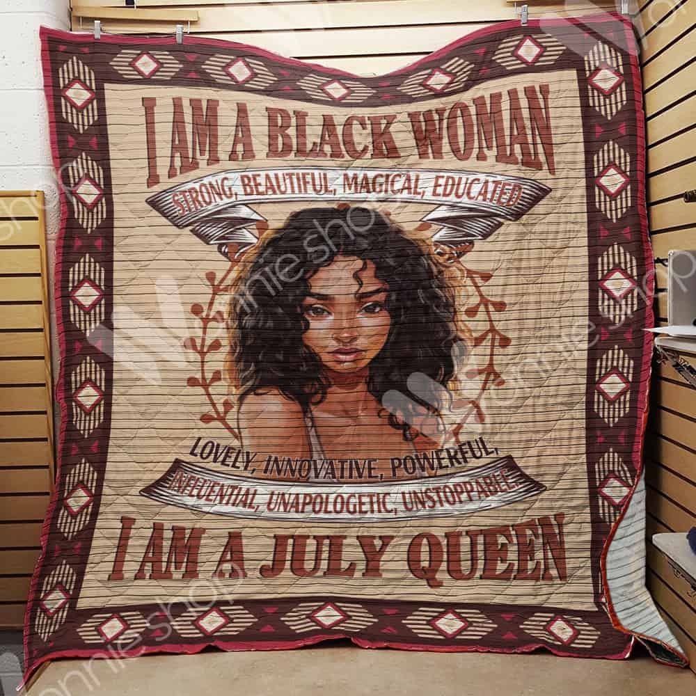 July Black Women Quilt Blanket DHC03021113TD