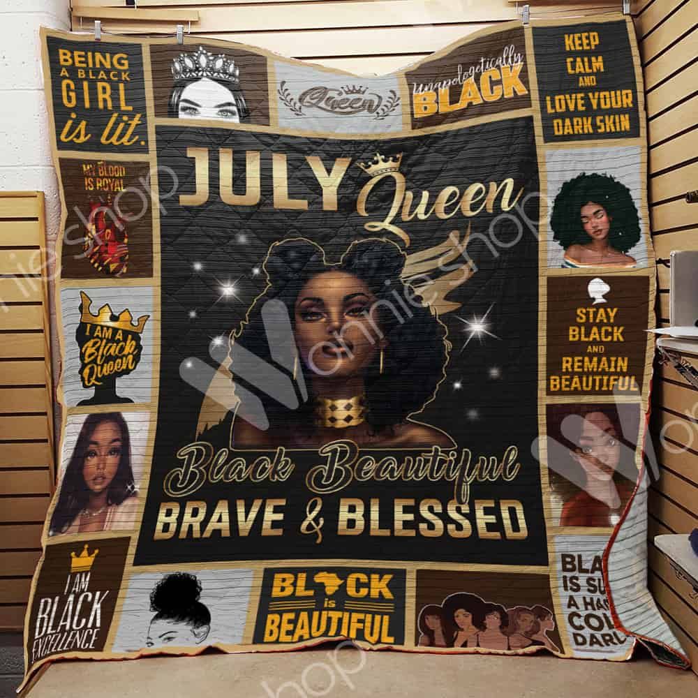 July Black Women Quilt Blanket DHC03021133TD