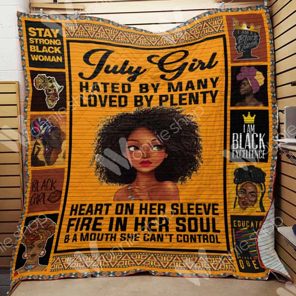 July Black Women Quilt Blanket DHC03021275TD