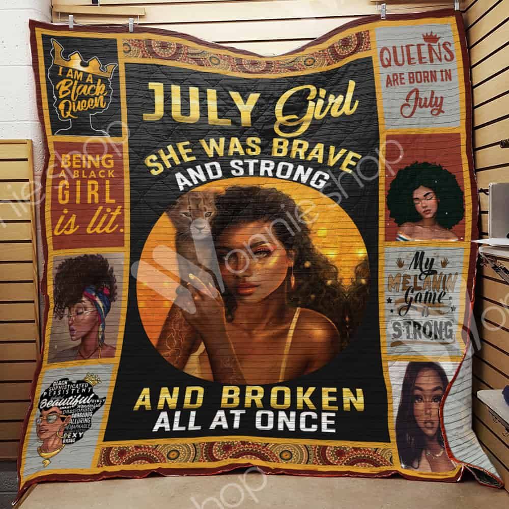 July Black Women Quilt Blanket DHC0302974TD