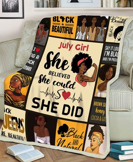 July Girl Fleece Blanket