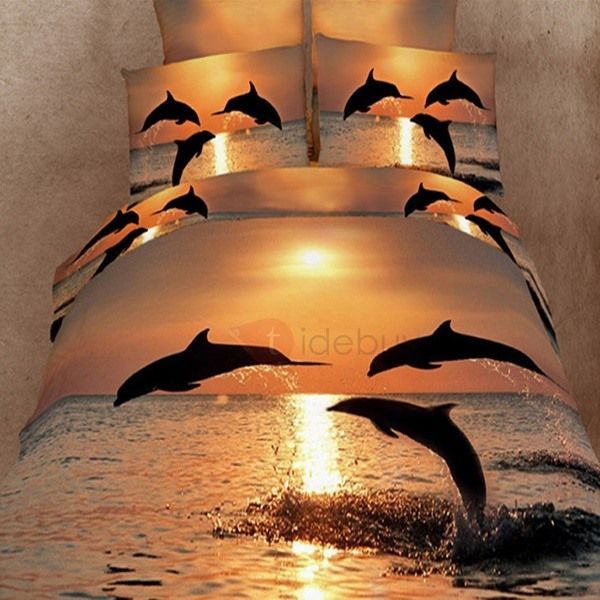 Jumping Dolphin Bedding Set