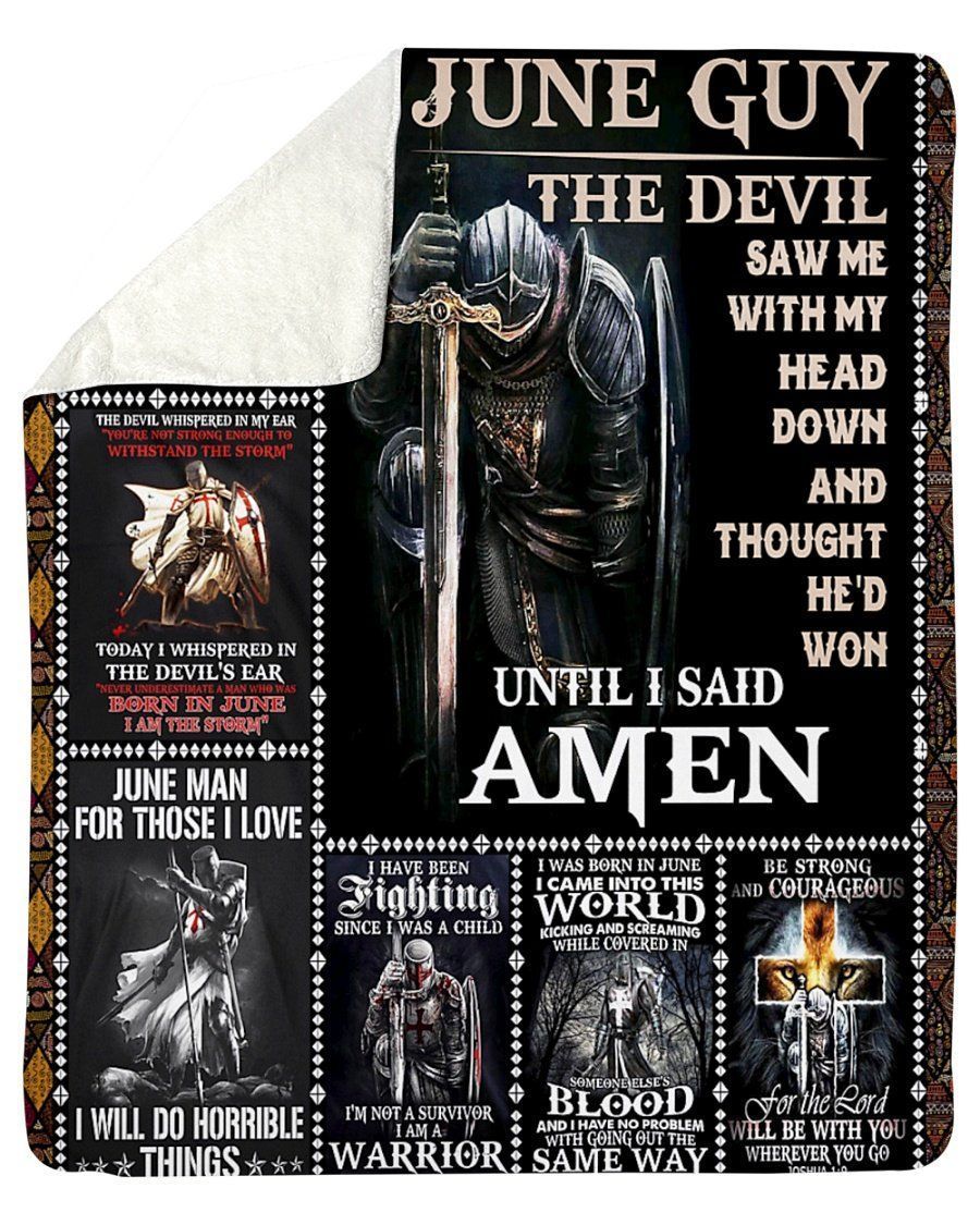 June Guy The Devil Saw Me With My Head Down And Thought He’d Won Fleece Blanket