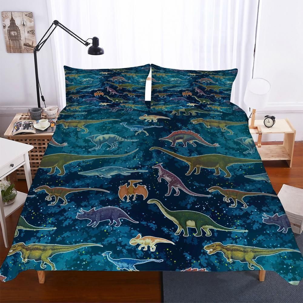 Jurassic A Variety Of Dinosaur Of 3 Pieces Of Bedding Set