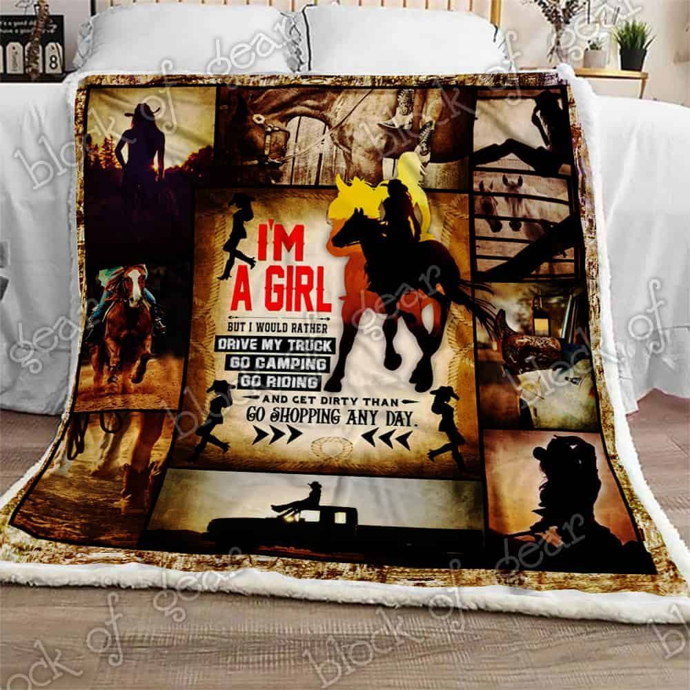 Just A Country Girl Fleece Blanket
