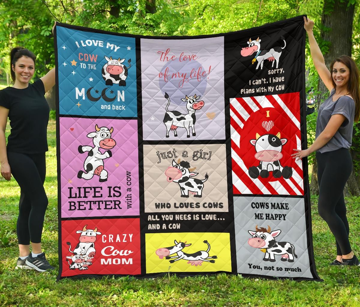 Just A Girl Who Love Cows Quilt Blanket Sk08 Dhc1112219Dd