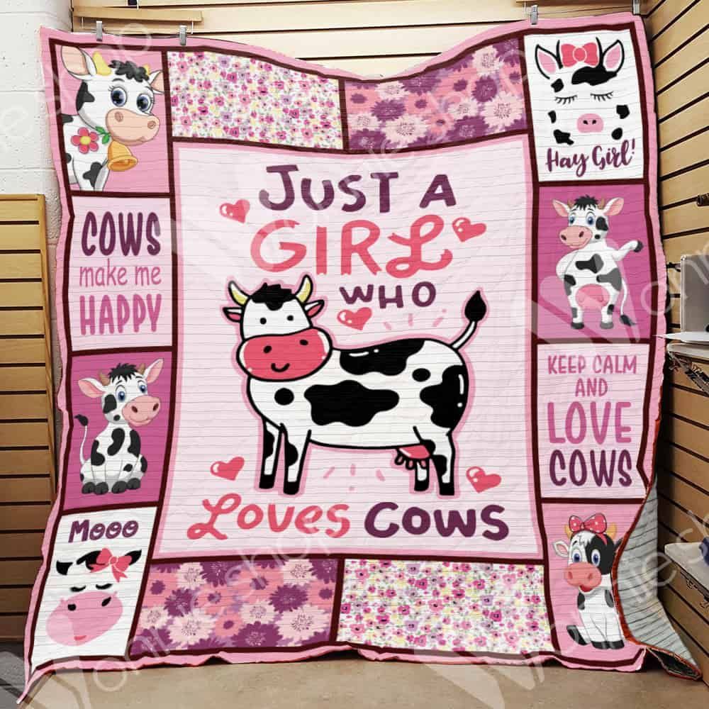 Just A Girl Who Loves Cows 1 GS-CL-LD0611 Quilt Blanket
