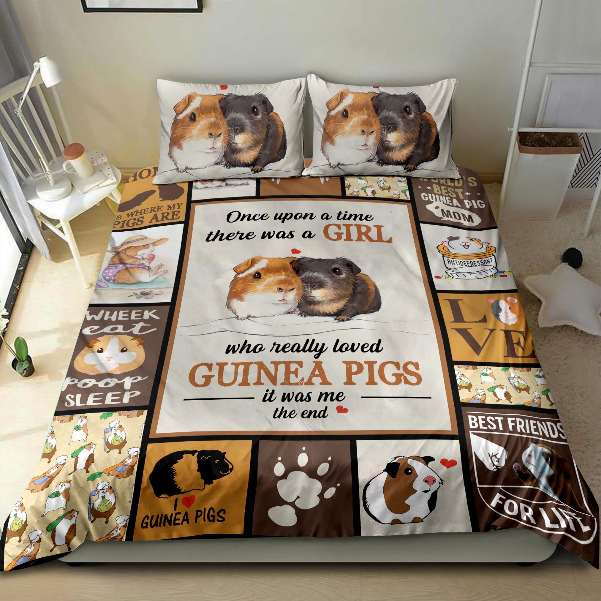 Just A Girl Who Loves Guinea Pigs Bedding Set