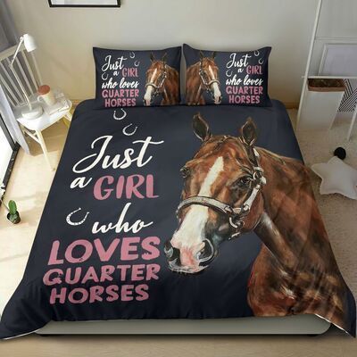Just A Girl Who Loves Quarter Horse Bedding Set