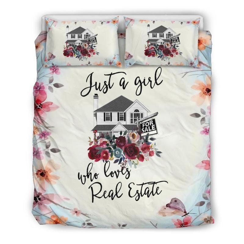 Just A Girl Who Loves Real Estate Bedding Set