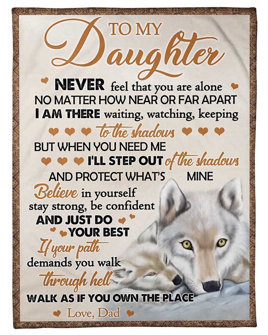 Just Do Your Best Dad To Daughter Fleece Blanket Fleece Blanket