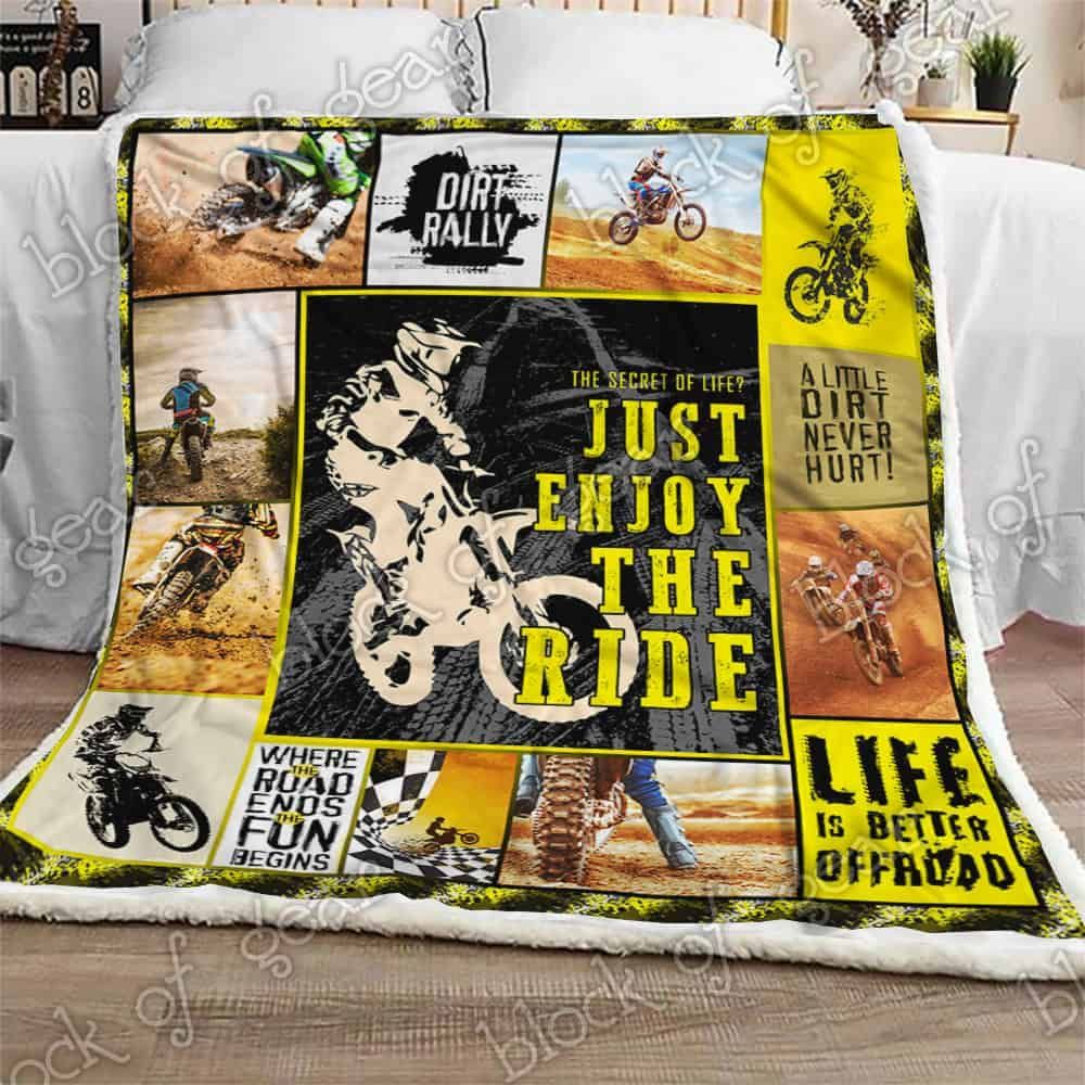 Just Enjoy The Ride Fleece Blanket