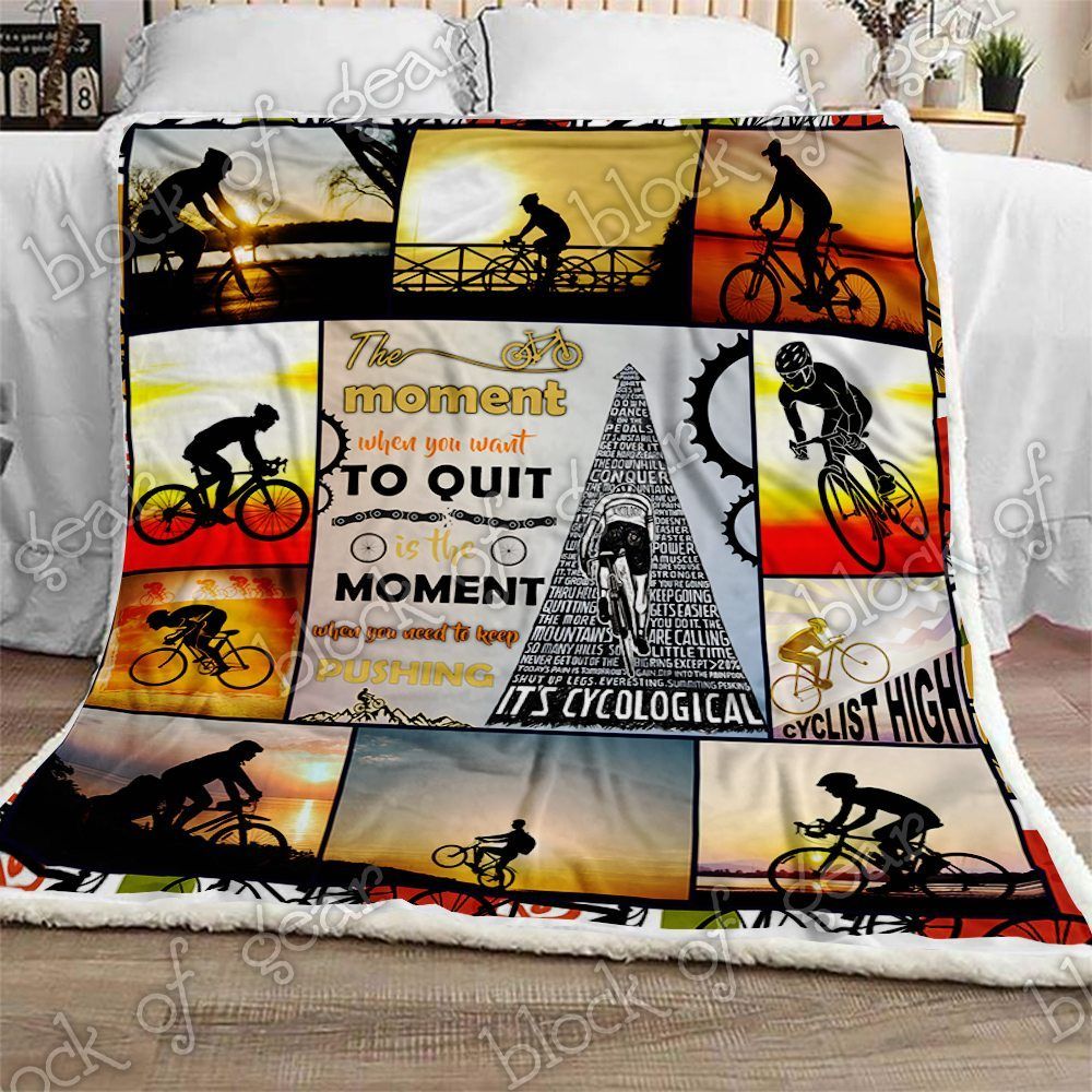 Just Ride Cycling Sherpa Fleece Blanket