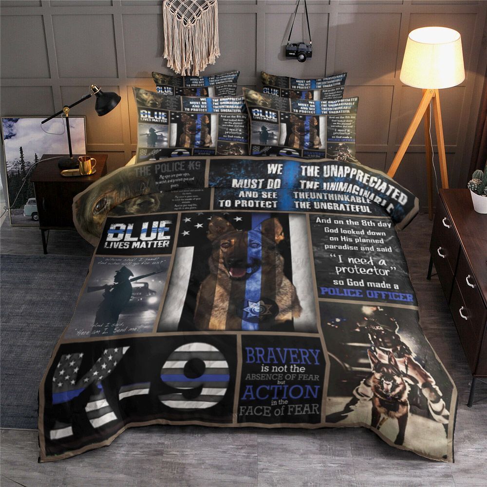 K9 Police Officer Bedding Set